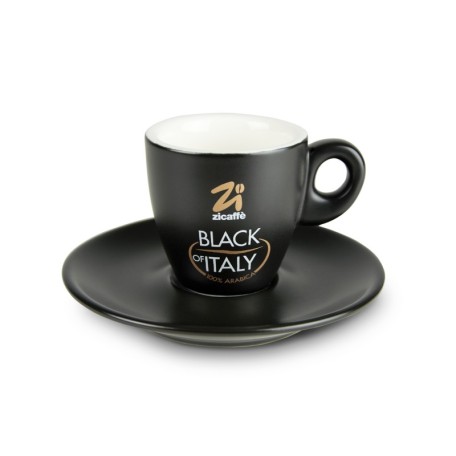 Schwarze Tasse aus Italien