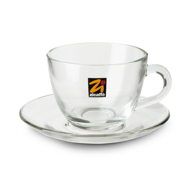 Glass cappuccino cup