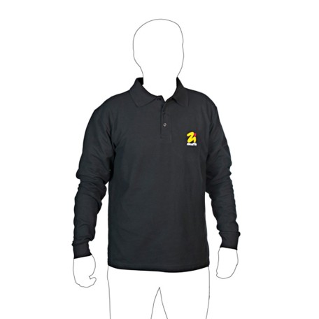 Langärmeliges Poloshirt aus Baumwolle